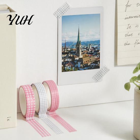 Creative Washi Tape 3 Rolls Set, Decorative Stickers, Aesthetic Tapes for Moderate Width Scrapbooking Supplies, Journaling Junk Journal, Wrapping