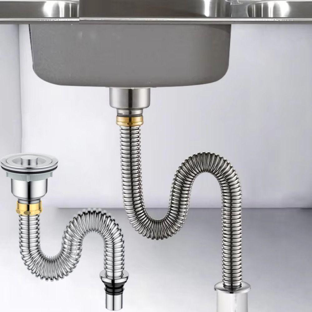 Deodorant Kitchen Sink Drain Pipe Anti Rat Bite Sewer Fast Drainage Kit  Plumbing Repair