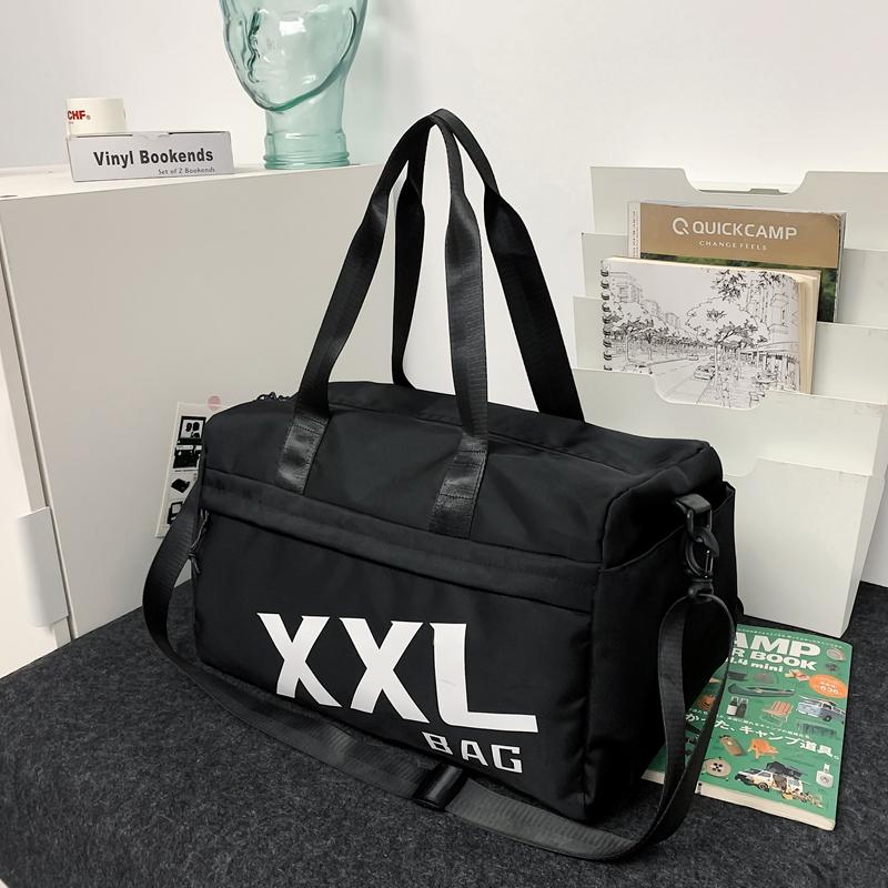 Cestovní taška na krátké vzdálenosti Velkokapacitní obchodní kabelka crossbody Fitness taška Sportovní taška se samostatnou suchou a mokrou přihrádkou Taška na jógu