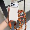 Candy Silicone with Colored Crossbody Lanyard Phone Case for iPhone Air 17 16 15 14 13 12 11 Pro Max Plus 16e Strap Protect Case