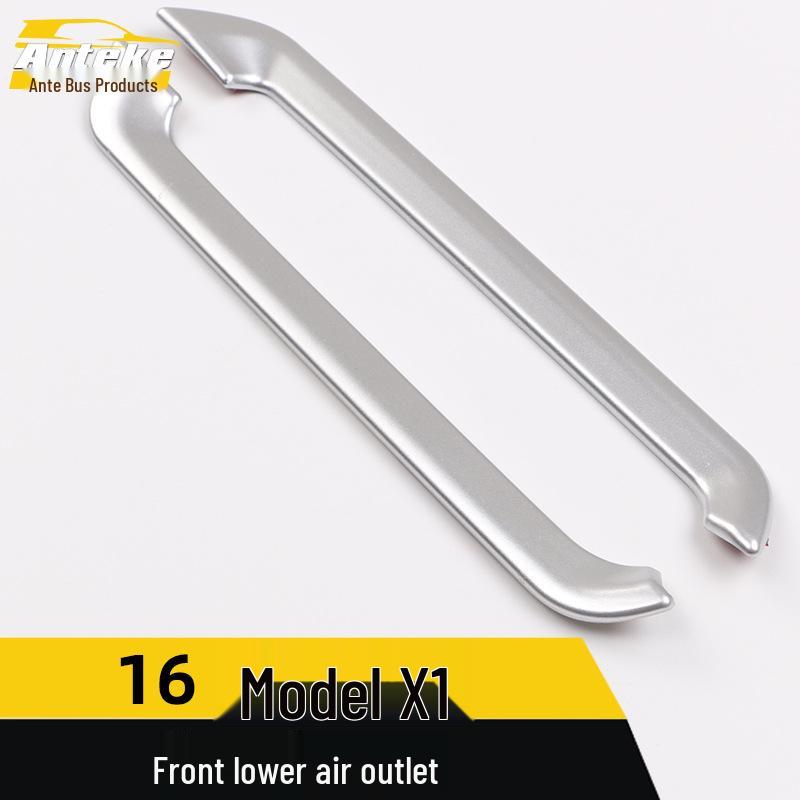 16 X1 Front Lower Air Outlet & Center Console Dashboard AC Trim Strip Sticker.