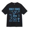 Only Fans Funny T-Shirts Fashion Streetwear Graphic T Shirt Cotton Short Sleeve Humor Pop Tees Y2k Aesthetic Men's Women Clot...