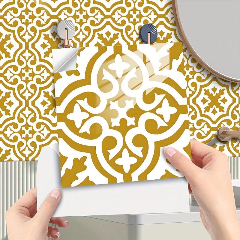 10 stuks 20*20cm Antislip Vloersticker Huurder Vriendelijk Muur- & Vloertegels Afneembaar & Plakbaar Vloerstickers Doe-het-zelf Voor Badkamerrenovatie