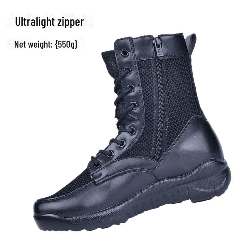 

Лето 2025 г. Ботинки унисекс из дышащей сетки: Обувь для тренировок и безопасности на открытом воздухе с высоким берцем 42