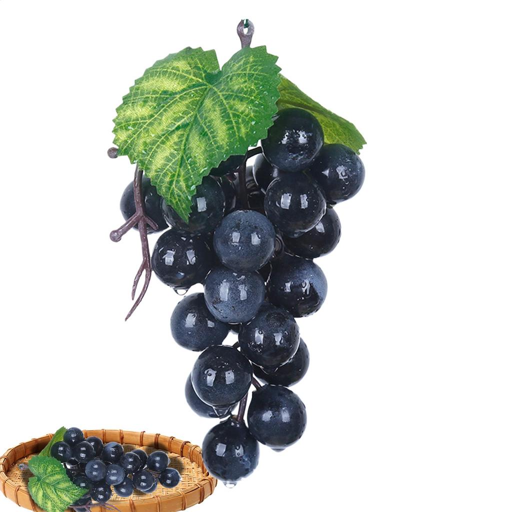14cm Simulated Grapes Fake Fruit Realistic Artificial Photography Props Vintage Wedding Favorite Fruit Wine Decoration