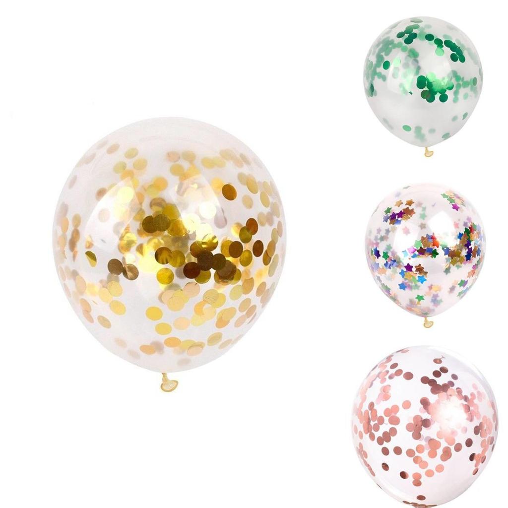 Durable 12" Confetti Balloon Latex Helium Adds A Fun Touch To Birthday And Wedding Decor