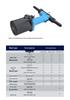 Industrial Grade Pneumatic Rivet Gun with Nut and Cap Functionality