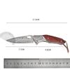 Hot Damascus Pocket Folding Knife Portable Kitchen Household Fruit Paring Knife Fine Household Paring Knife Food Knife Gifts