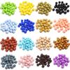 20pcs/lot 12mm 15mm Candy Color Silicone Beads Round Loose Spacer Beads For DIY Keychains Necklace Bracelet Beaded Pen Decor