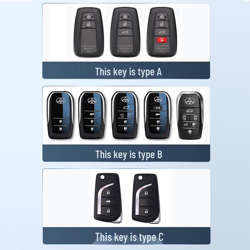 Toyota Key Case: Fits Prius, Mirai, Corolla, Camry, and RAV4.