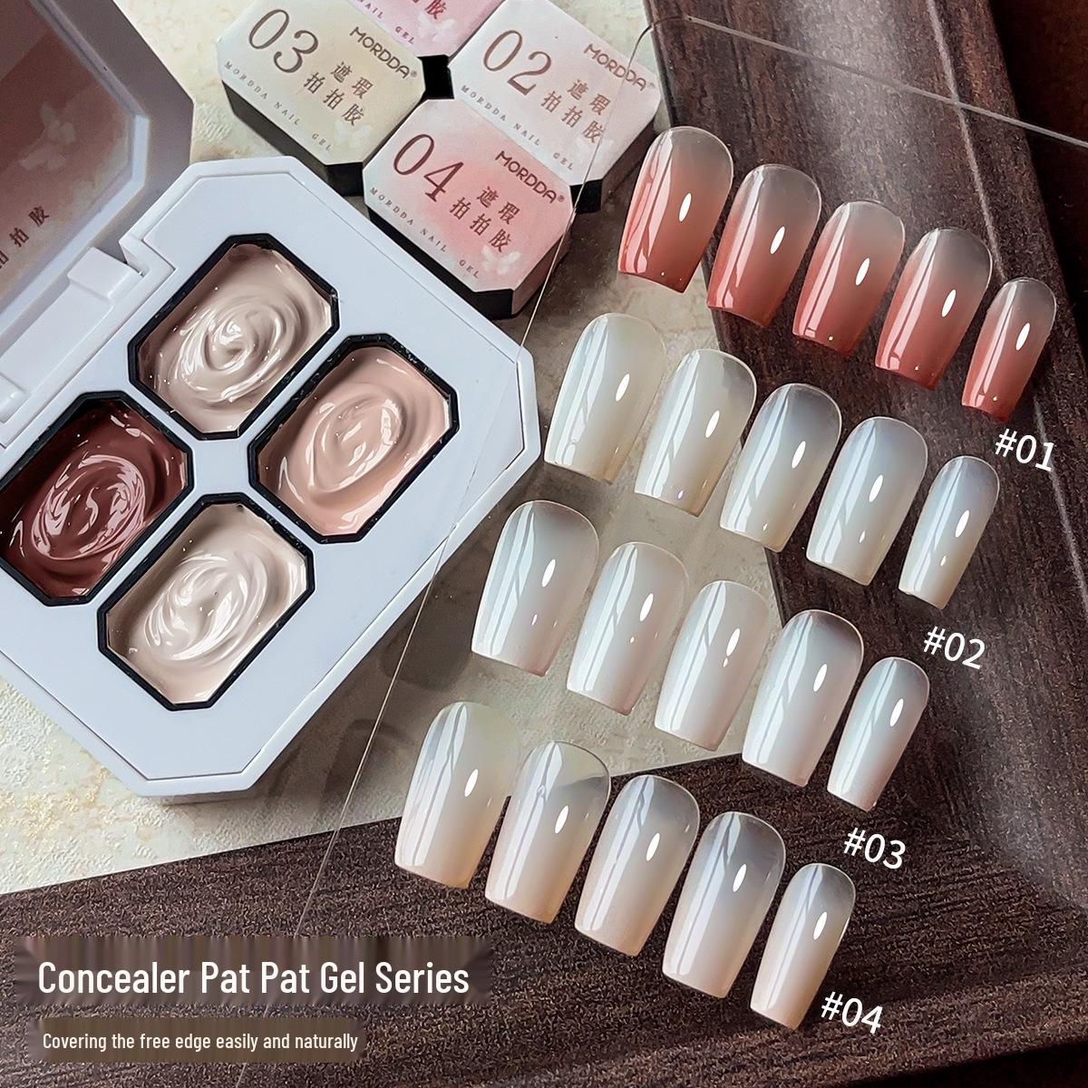 

Concealer Pat Pat Gel: Celebrity Special Blend White Gradient Nail Polish