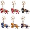 Double-sided Little Horse Car Keychain 3D Horse Carriage Keychain New Chinese Style Key Chain