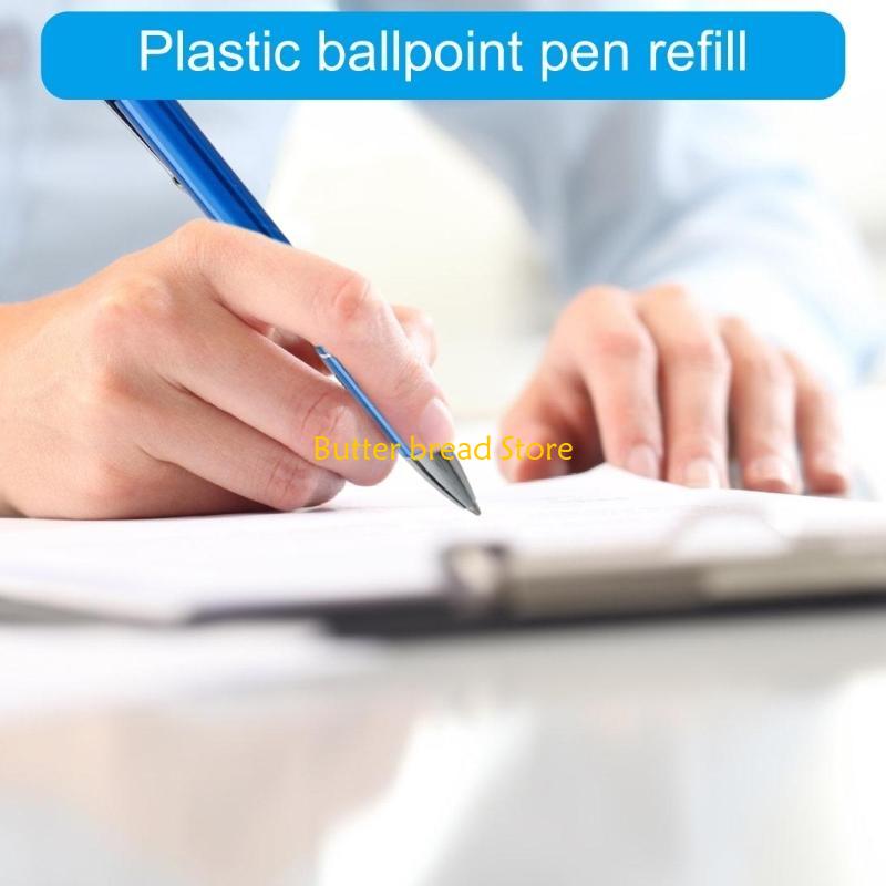 W89C 100Pcs Replaceable Ballpoint Pen Refills for Retractable Ballpoint Pen, 1.0mm синий
