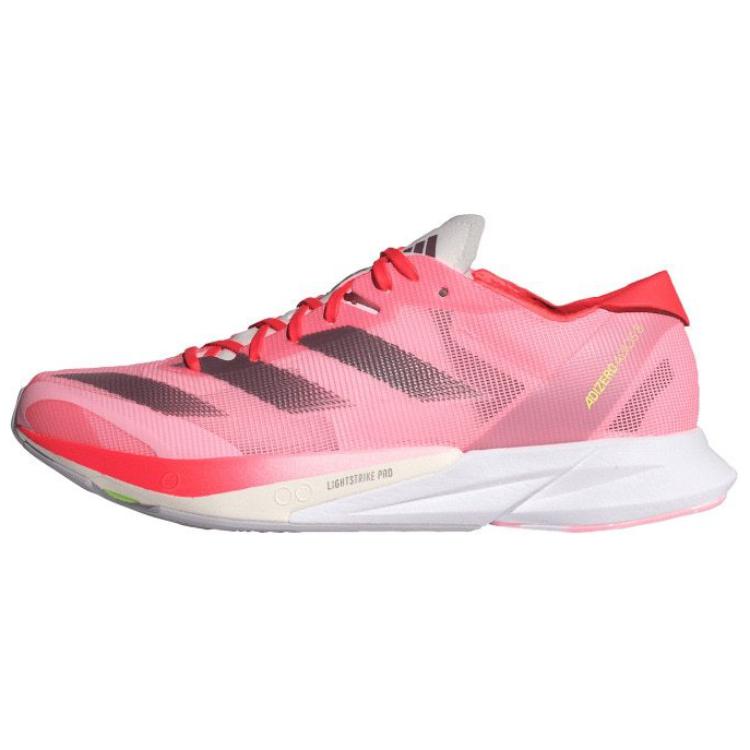 Adidas Adizero Adios 8 Fashion Comfortable Breathable Low-Top Running Shoes Women Sneakers Pink White Black ID3632