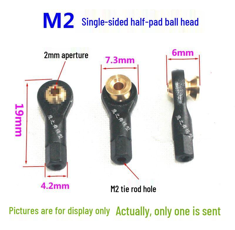 M2/M2.5/M3 Plastic Universal Ball Joint Buckle for Model Robot Servo Actuator