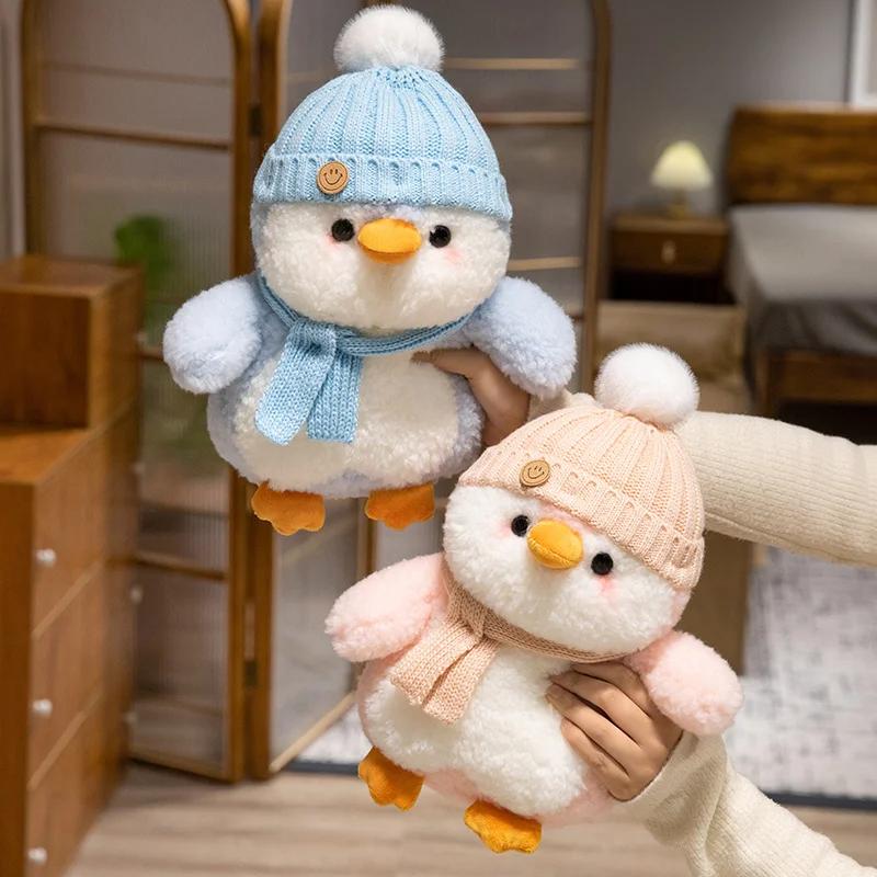 Entzückendes Pinguin-Plüschtier Weiches Stofftier Niedliches Kissen zum Umarmen Babypuppe Geschenk für Kinder Geburtstag Weihnachten Kinderzimmerdekoration