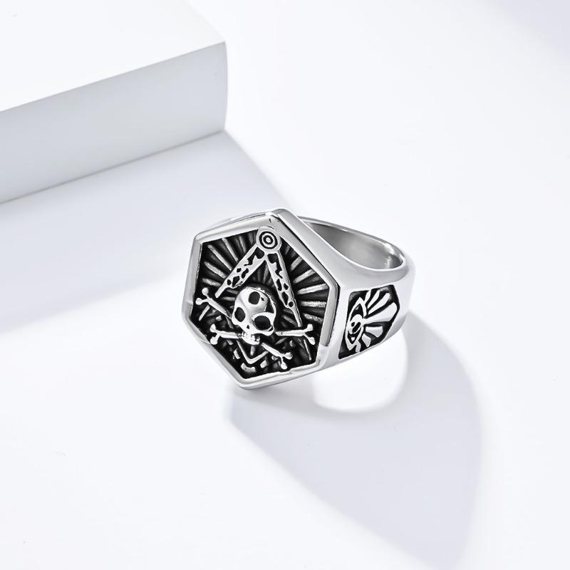 Skull Titanium Ring Men's Personalised Fashion Jewellery