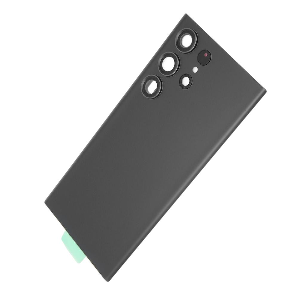 Replacement Back Glass Cover with Pre Installed Camera Lens and Repair Tool Kit for Samsung Galaxy S23 Ultra Black