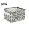 Cosmetic Storage Box Cotton And Linen Bin with Handles, Foldable Waterproof Desktop Space Saving Organizer Organizer, Basket for Makeup Book Baby Toys