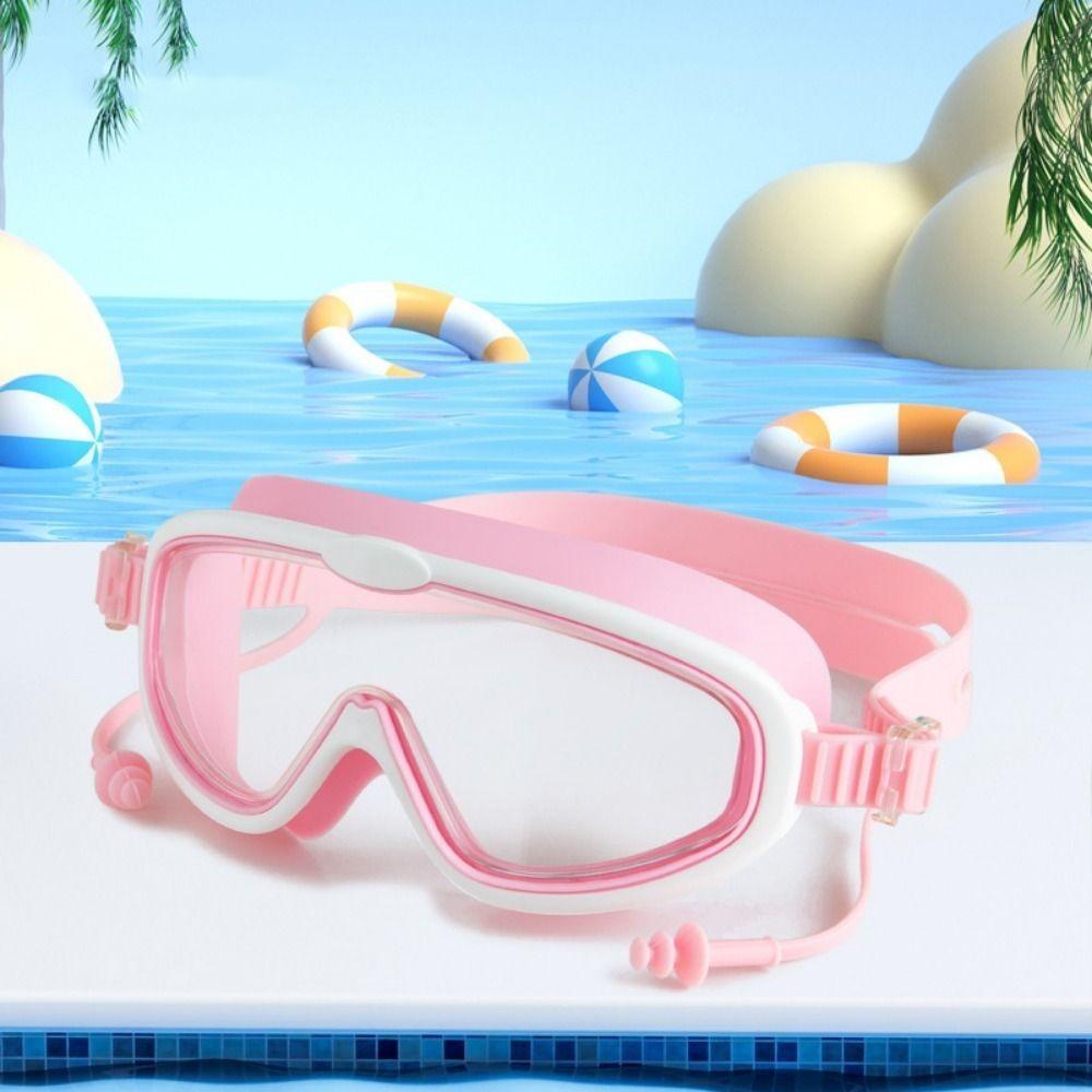

Big Frame Swim Glasses Wide View Swimming Eyewear Swimming Gear Diving Eyewear Swimming Pool 3-12 Aged Style 2
