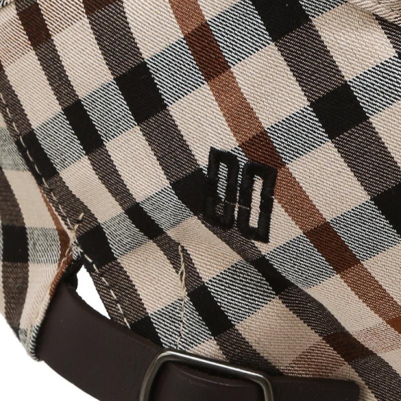 Daks Brown Check Cotton Hunting Cap Dbhe4el01w2