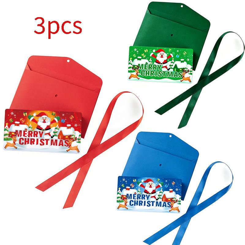 2026 Santa Claus Gold Stamped Red Envelope for Christmas Party Money Surprises