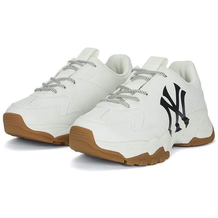 MLB Big Ball Chunky Casual Versatile Comfortable Height Increasing Low Top Dad Shoes Unisex sneaker Off-White 3ASHBNA3N-50WHS