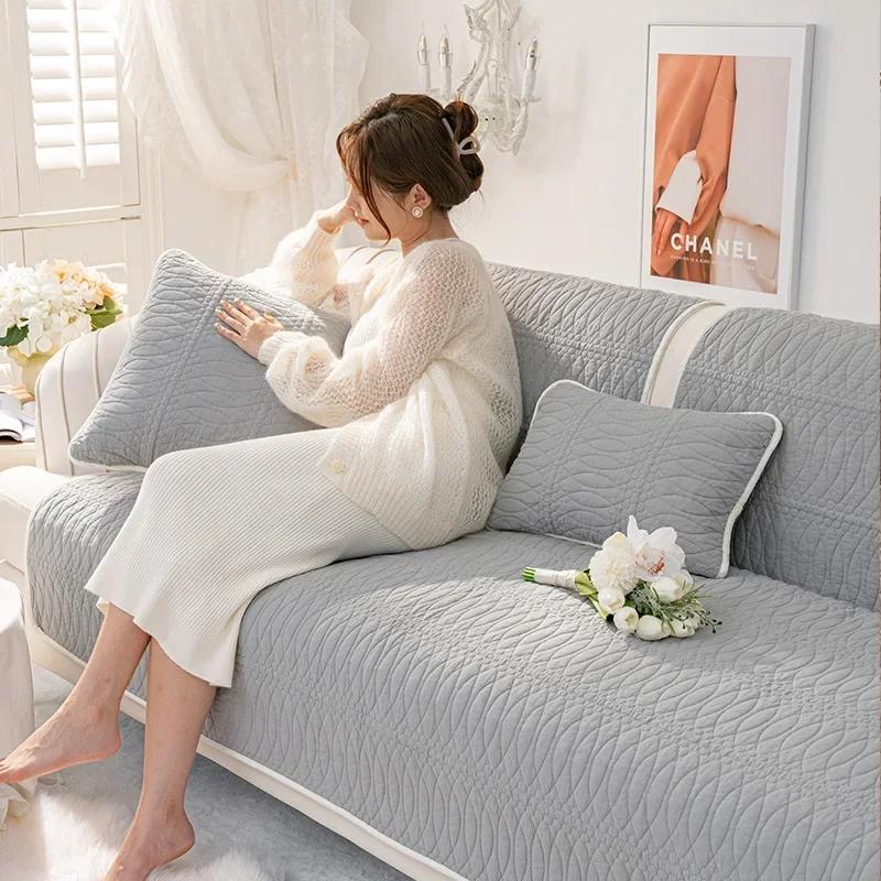 Nouveau Coussin de Canapé Épaissi Antidérapant Quatre Saisons Universel Coussin de Canapé Moderne et Simple Ménager