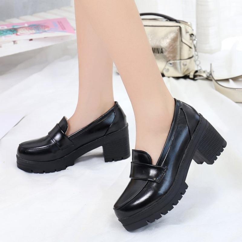 New Lolita Shoes Japanese Mary Jane Shoes Women Vintage Girls Students JK Uniform Platform Shoes Cosplay High Heels Plus Size 39