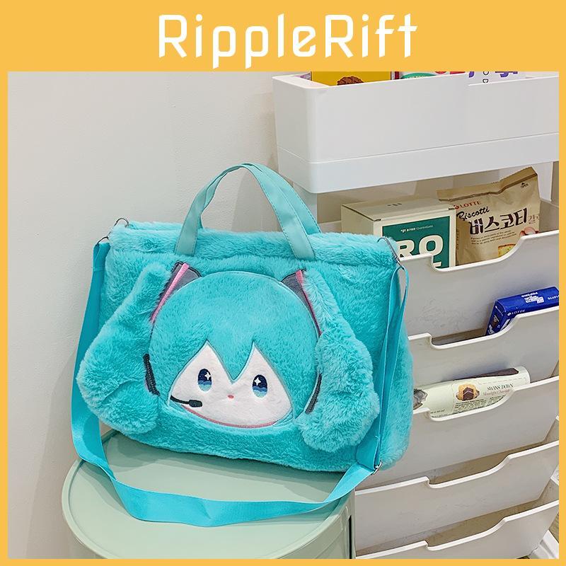 Hatsune Miku Anime Cartoon Backpack With Lightweight Woolen Material For Casual Travel And Students