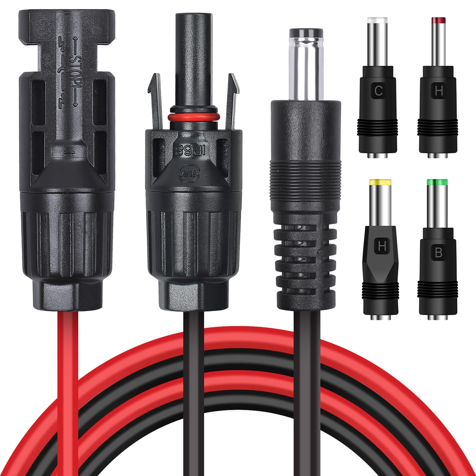 

MC4 Solar Connector to DC5521 Port Conversion Connector for Solar Panel Cable MC4 DC Conversion Cable 16AWG Solar Panel Conversion Adapter Solar Panel чорний