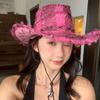 Vintage Costume Western Cowboy Hat Cosplay Cap Household Decoration for Home Festival Shopping Traveling Supplies