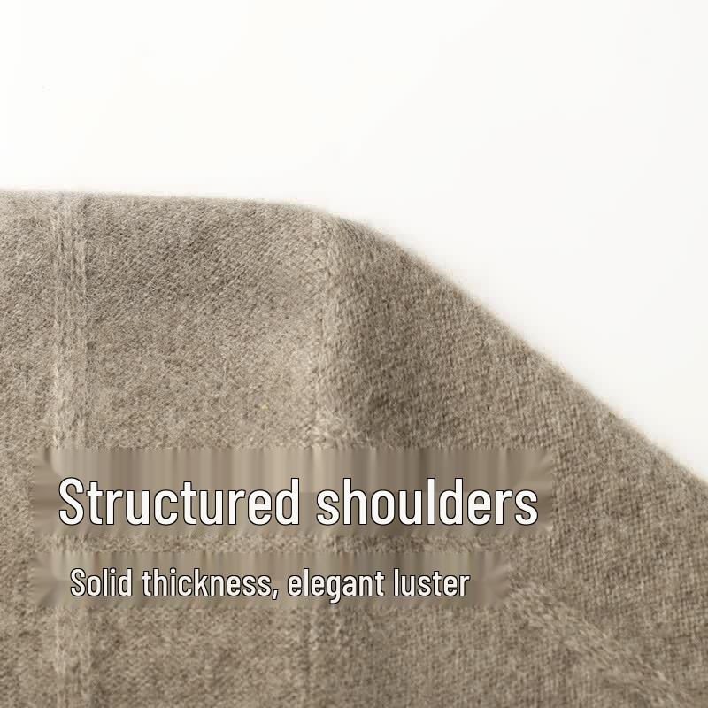 SHANSHAN Men's Merino Wool & Cashmere Blend Short Sleeve Sweater