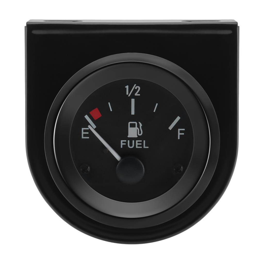 2" 52mm Digital Fuel Level Gauge Voltmeter Oil Temp Water Temp Oil Pressure Gauge With White LED Light For 12V Gasoline Car