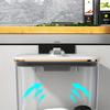 Hanging Trash Can Kitchen Cabinet Door Wall Mounted Garbage Bin Recycling Garbage Basket with Lid Bathroom Kitchen Accessories