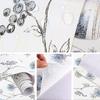 Vintage blue floral wallpaper - Self-adhesive Self Adhesive Contact Paper Removable Waterproof Wallpaper For urniture Renovation