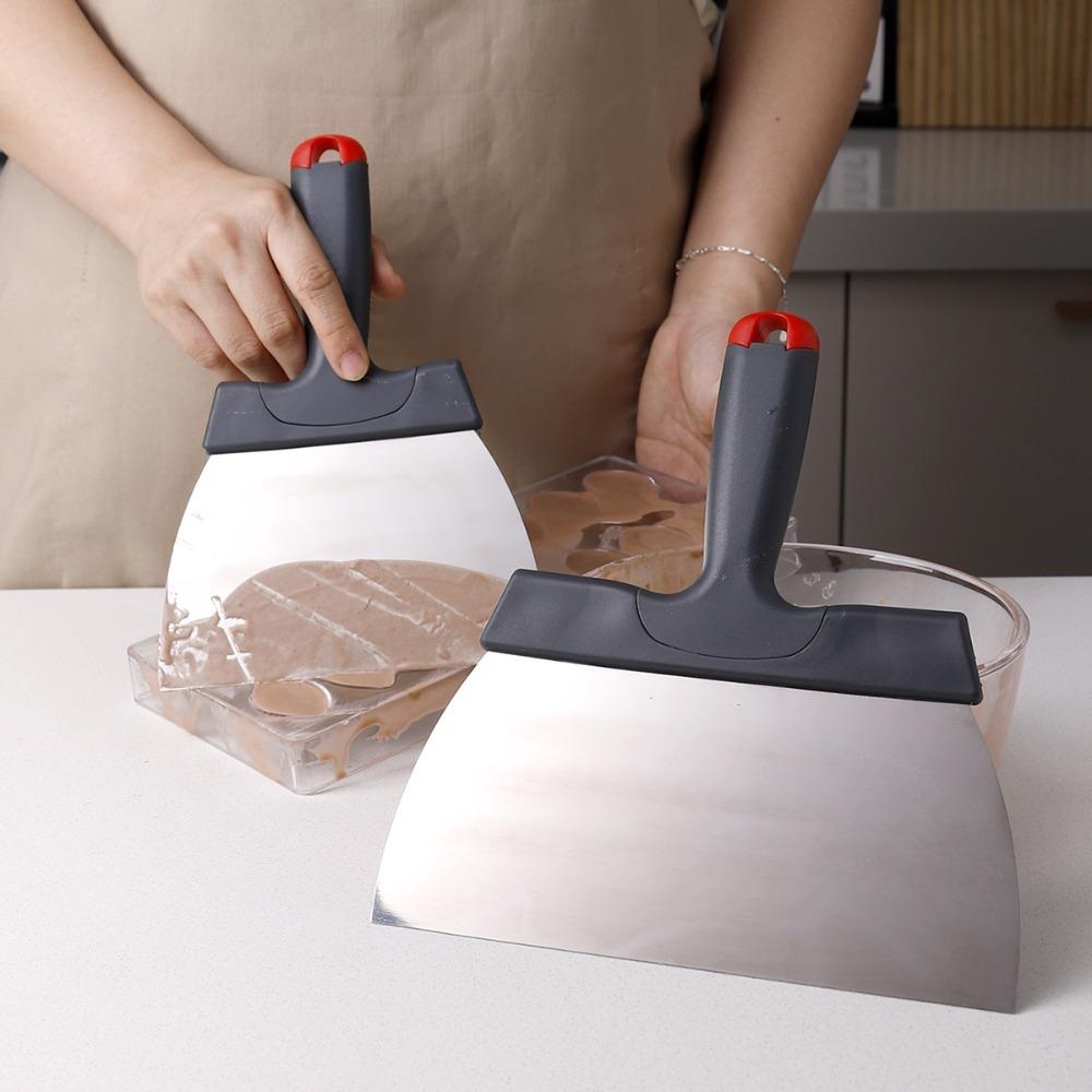

PP Handle Chocolate Tempering Scraper Large Size Chocolate Spatula Chocolate Shovel Dough S-Style A