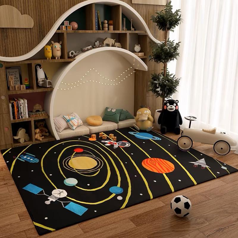 Dywan do pokoju dziecięcego, dywanik do raczkowania dla niemowląt, duży rozmiar, nadający się do prania w pralce, dywanik podłogowy do czytania, do zabawy, antypoślizgowy