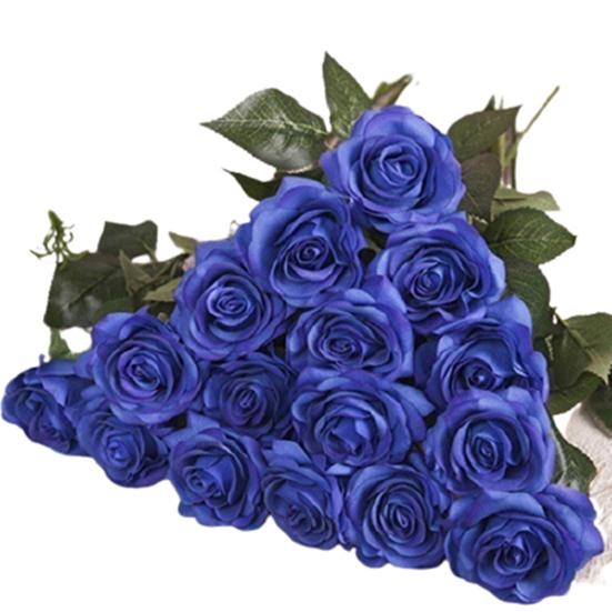 10 buc flori artificiale de trandafiri din latex pentru petrecere de nunta buchet de masa de birou Decor pentru casa