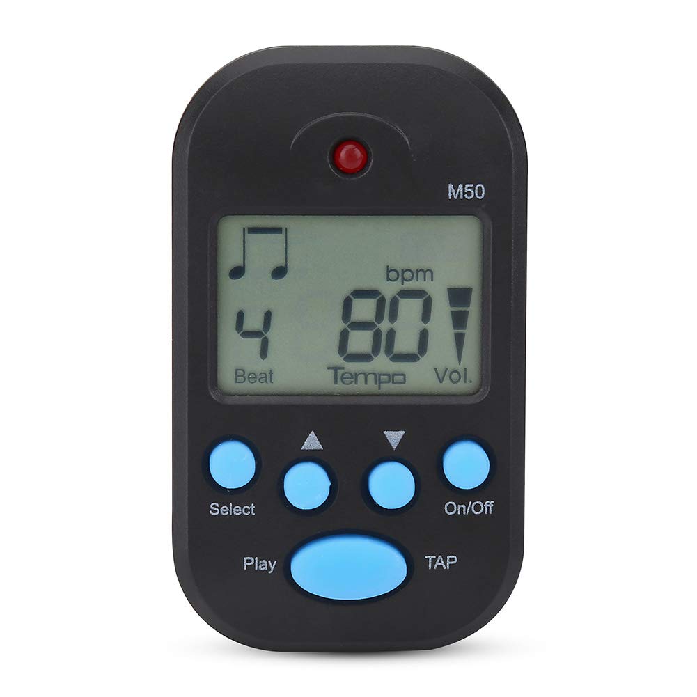 

DOACT Mini Digital Beat and Tap Function M50 Tempo Metronome, Multi-Function Digital Metronome, Easy to Use, Ideal for Instrument Practice and Band