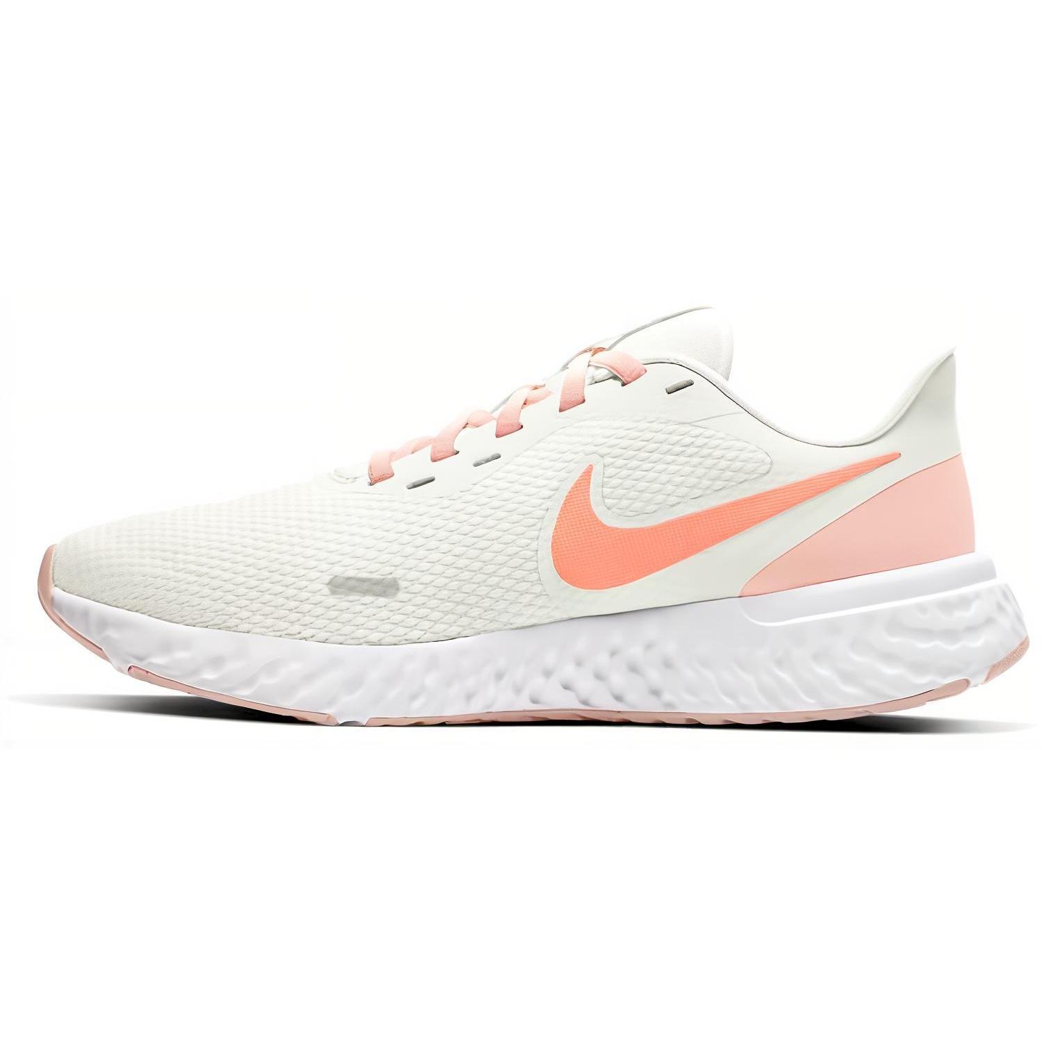 (WMNS) Nike Revolution 5 White Orange Pearl Women s BQ3207-109 EU 36