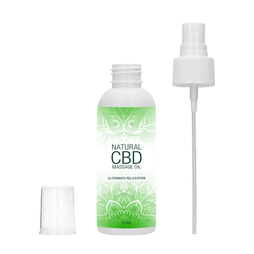 Natural CBD Massage Oil 50ml Pharmquests shots