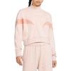 Nike Logo Printed Stand Collar Short Sleeve Knit Sweatshirt Women sweatshirt Pink DD5434-601