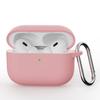 Solid color silicone one-piece earphone case for AirPods PRO1 Bluetooth earphone case with hook