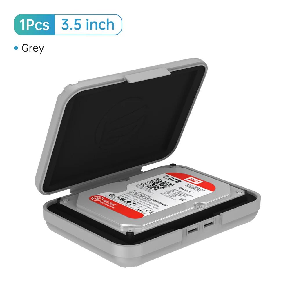 ORICO 3.5 Inch Portable Hard Drive Bags & Case HDD Protective Moisture-proof Storage Box for HDD Black Hard Drive Box серый