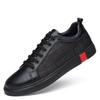 Scarpe in Vera Pelle Uomo Sneakers Nere Ins Marca di Moda Scarpe Uomo Pelle di Mucca Calzature Maschili Taglia Grande 45