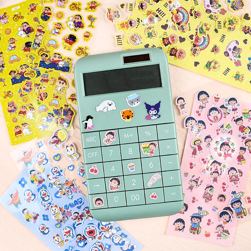 Cartoon Anime Stickers: Crayon Shin-chan, Chibi Maruko-chan, Doraemon – Fun DIY Journal Decals
