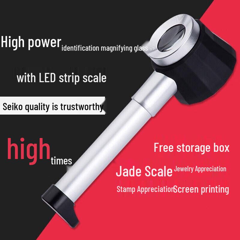 

JAJALIN Handheld LED Magnifier with Scale