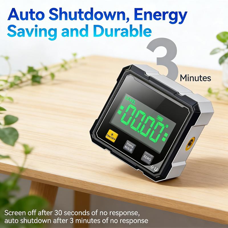 Pocket Electronic Digital Protractor Multifunctional Digital Angle Finder Box Inclinometer 360 Degree Measurement Laser Level