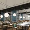 Acrylic Milk White Round Pendant Light - Modern Minimalist Frosted Ball Lighting for Store or Wedding Décor, 220V.